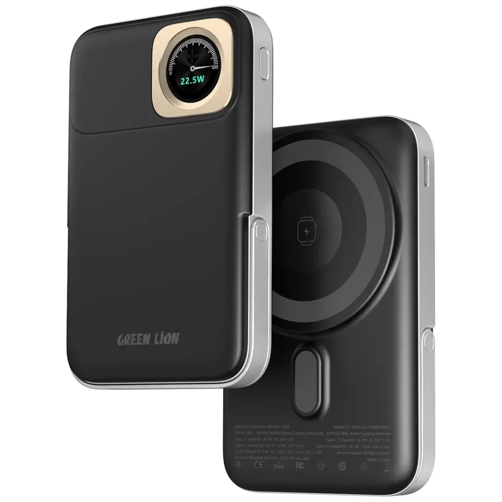 [GNVLPX44P10BK] Green Lion Volt Gauge 10000mAh Power Bank PD 22.5W (_Black)