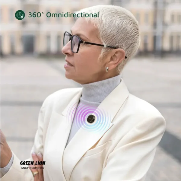 Green Lion GM-85X 3 In 1 Wireless Microphone - Black