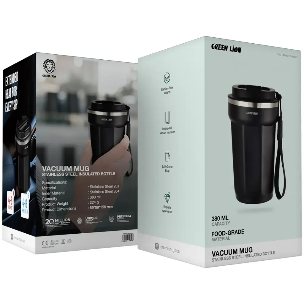 Green Lion Vacuum Mug 380ML