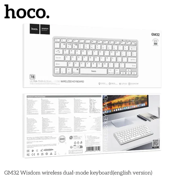 WIRLESS KEYBORED HOCCO GM32 2
